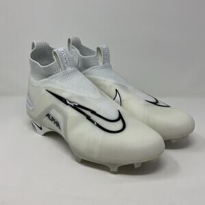 Nike Alpha Menace Elite 3 Football Cleats DM1792-109 Men Sz 10.5 White Platinum
